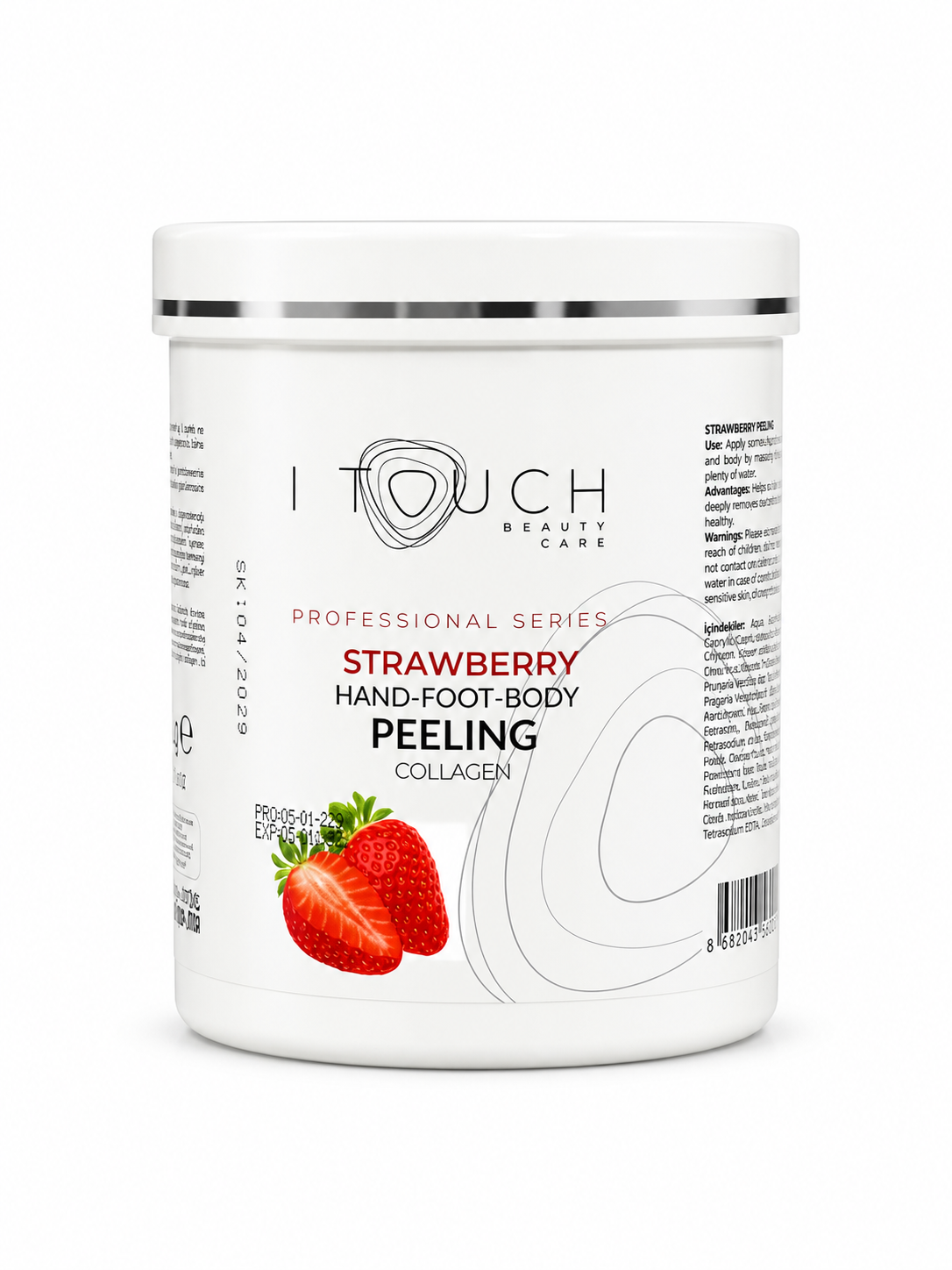 I TOUCH ÇİLEK TUZ SCRUB 1000 ML